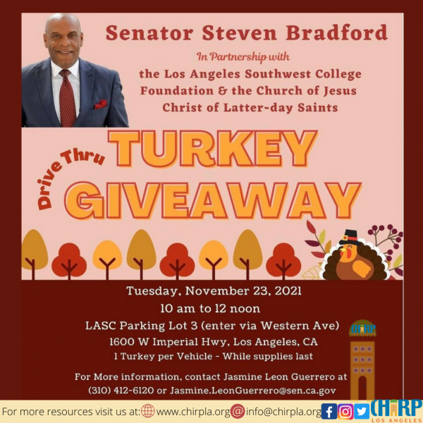 Turkey Giveaway DriveThru Chirp LA