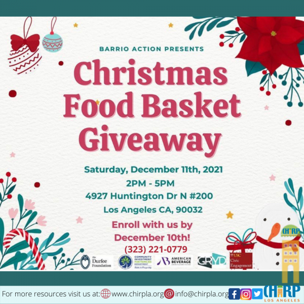 Christmas Food Basket Giveaway Chirp LA
