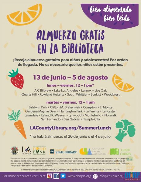 Free Lunch at The Library | Chirp LA