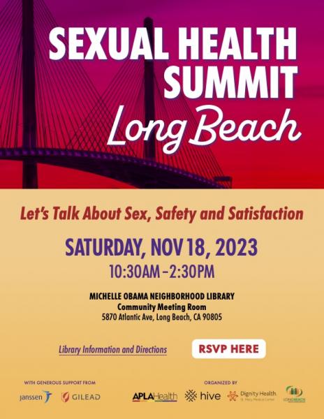 Sexual Health Summit Long Beach Lets Talk About Sex Safety And