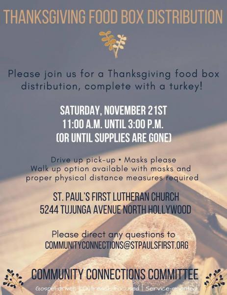 Thanksgiving Food Box Distribution | Chirp LA