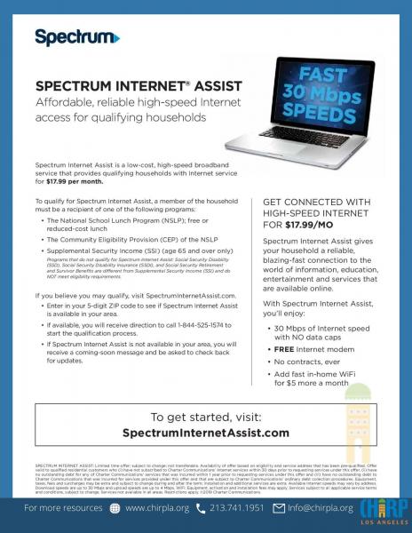 Spectrum Internet Assist Chirp LA