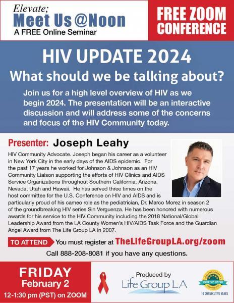 HIV Update 2024 What Should We Be Talking About Chirp LA   Zoom 020224 