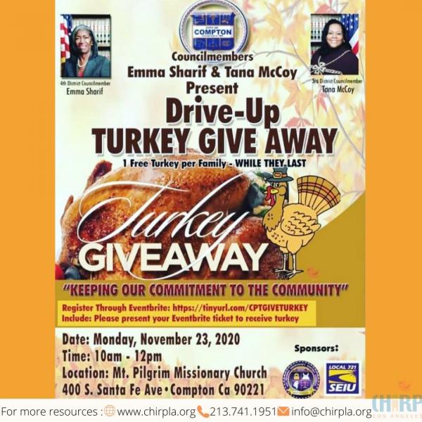 DriveUp Turkey Giveaway Chirp LA