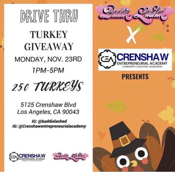 DriveThru Turkey Giveaway Chirp LA