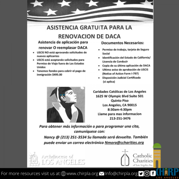 Free DACA Renewal Application Assistance Chirp LA