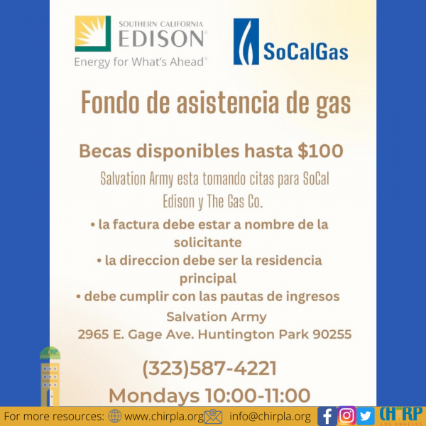 Home Gas Assistance Fund Chirp LA